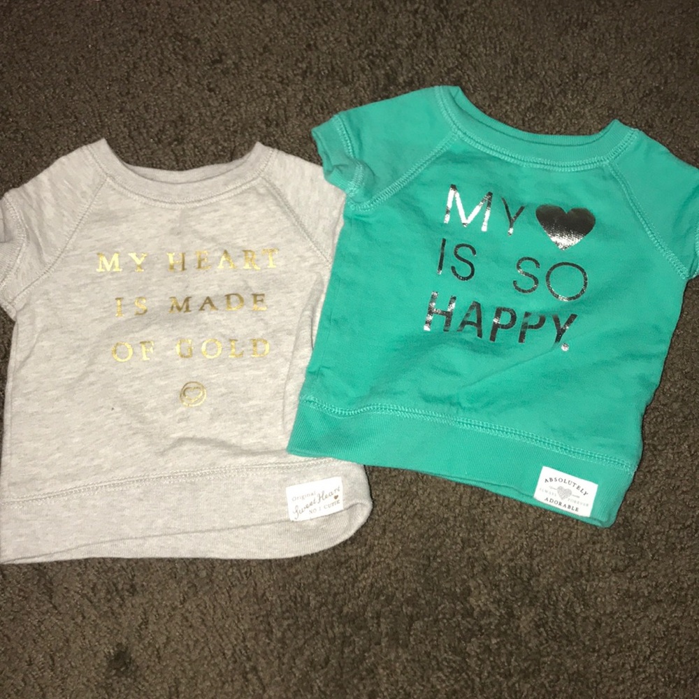 2 sweatshirt T’s